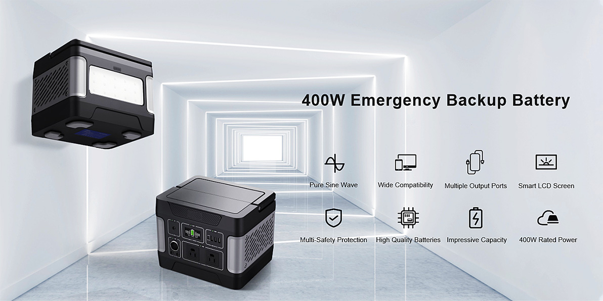 Zaryadlash uchun 400 Vt energiya saqlash favqulodda quyosh generatori